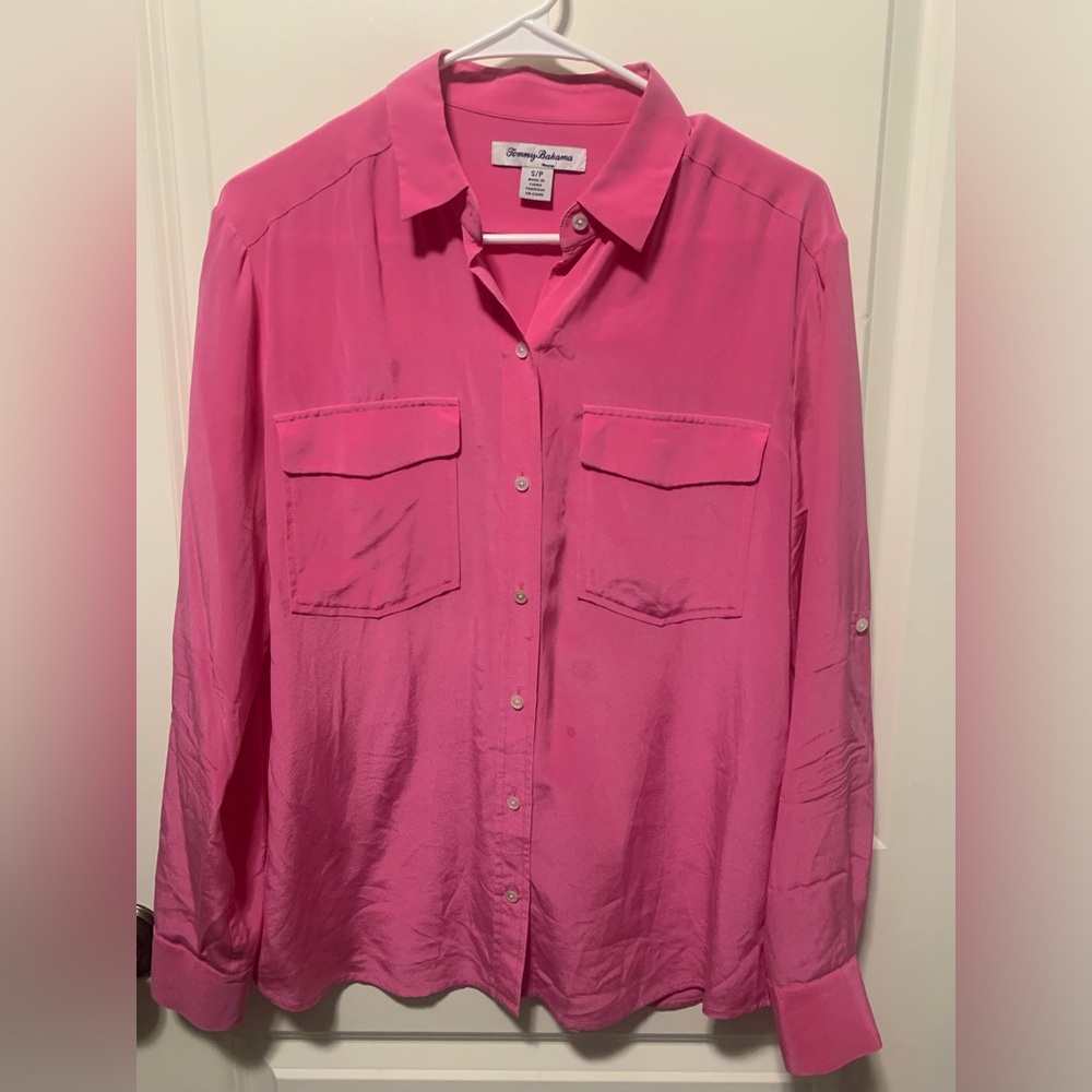 Long sleeve, Tommy Bahama, light weight, button-down blouse